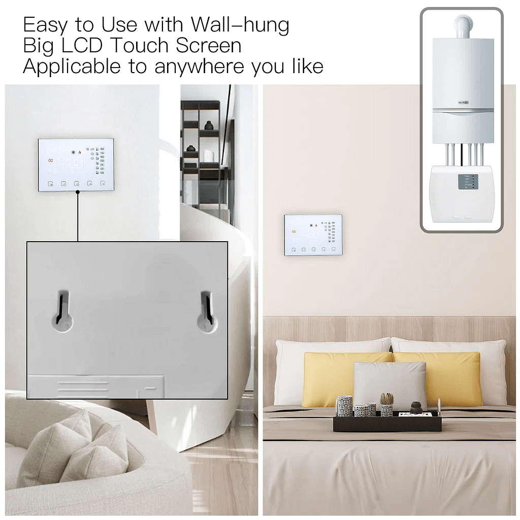 Смарт безжичен термостат отопление MOES WRHT-8000 Wi-Fi/RF